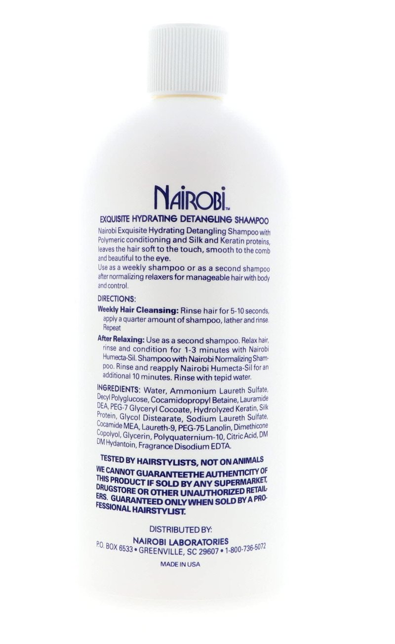 Nairobi Exquisite Hydrating Detangling Shampoo for Unisex, 32 Ounce by Nairobi