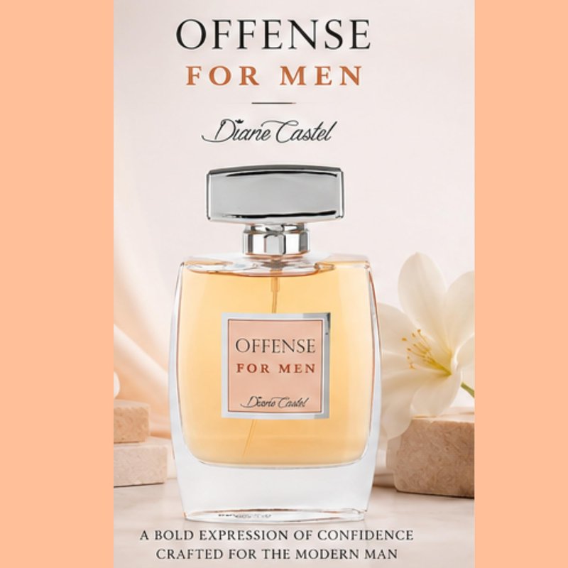 Diane Castel Offense - Citrus Woody Fragrance - Cologne for Men - Mens Cologne - Fresh Opening of Lemon, Orange, Grapefruit, and Pear - 3.3 oz