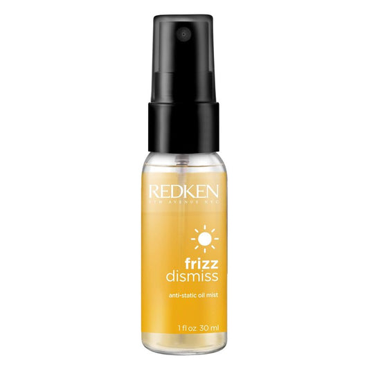 Redken Frizz Dismiss Anti-Static Oil Mist | Frizz Control for All Hair Types | Tames Flyaways & Anti Frizz | With Babassu Oil | Sulfate Free | 4.2 Fl Oz