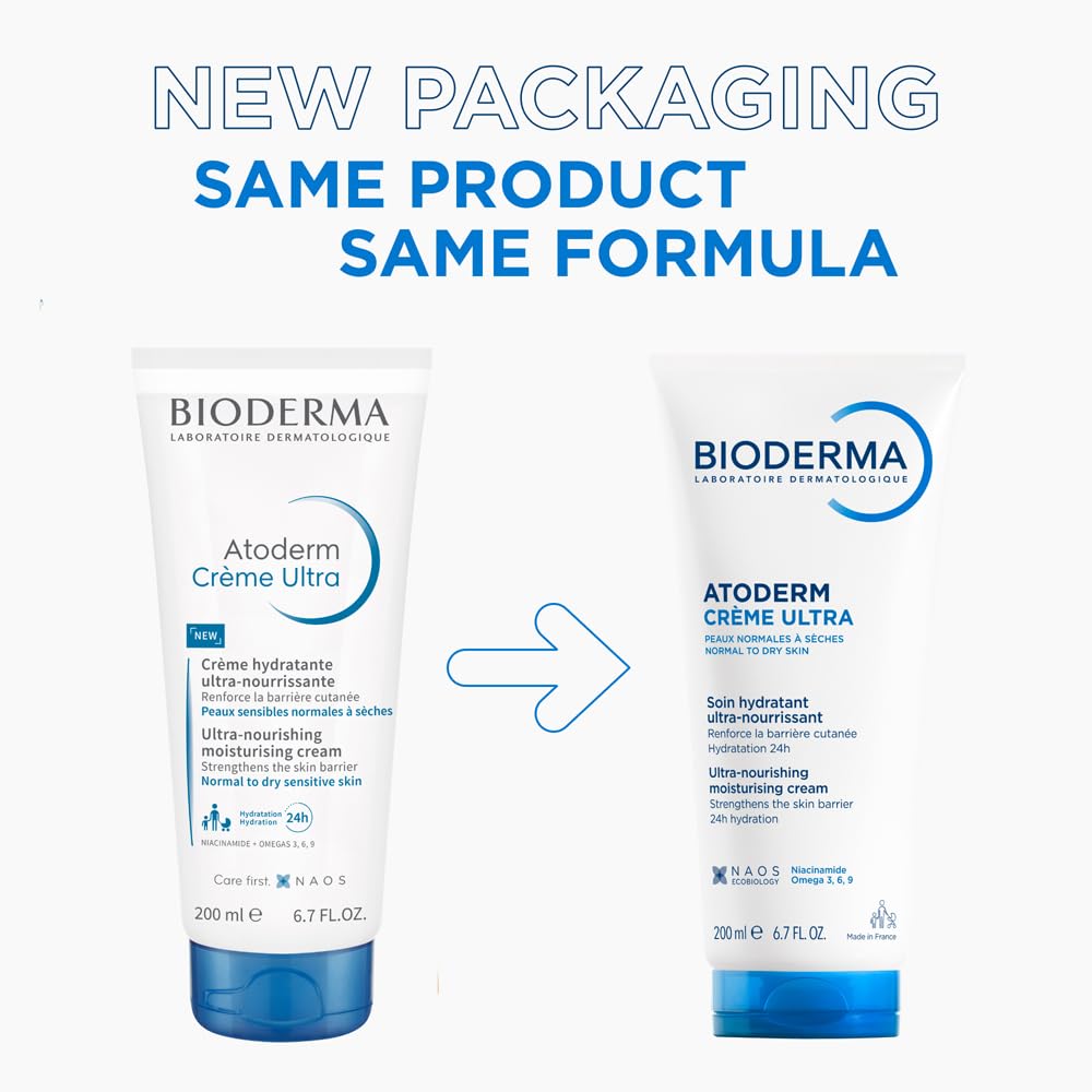 Bioderma - Atoderm Cream - Hydrating Body Lotion - Body Moisturizer for Normal for Dry Sensitive Skin