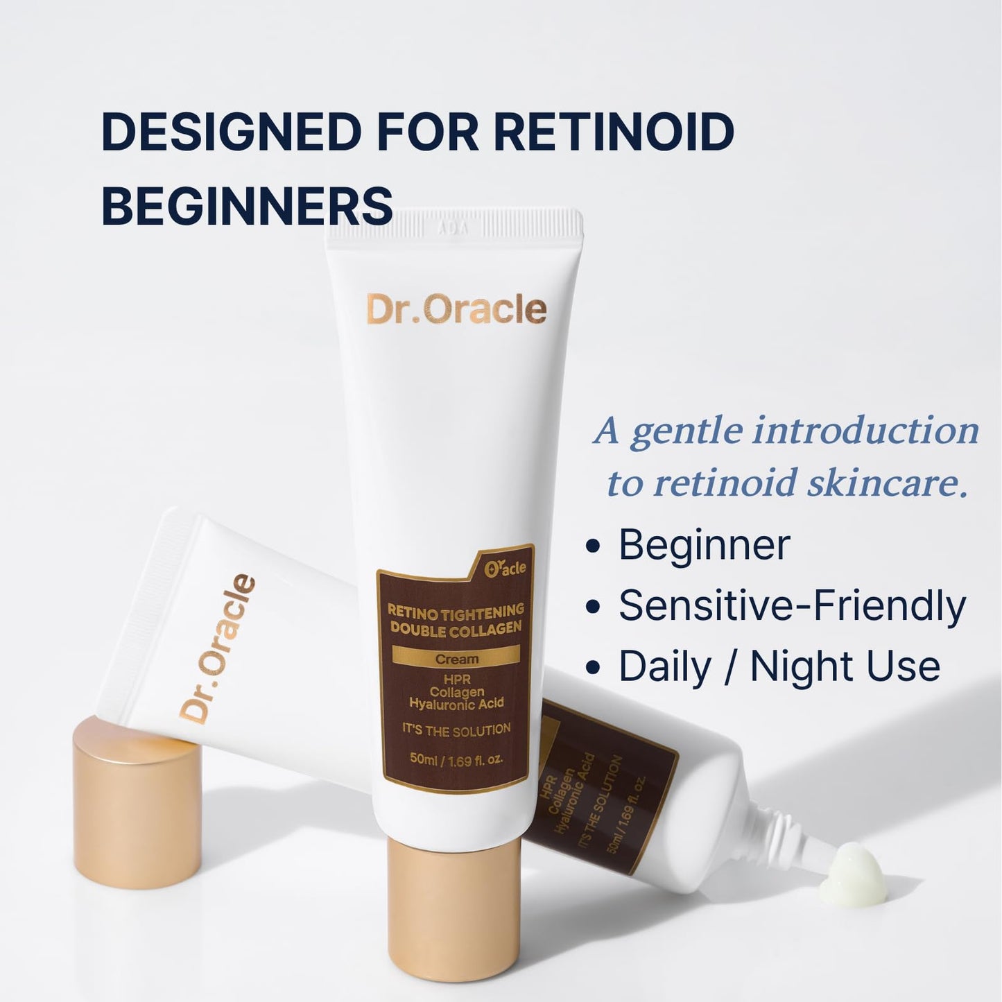 Dr. Oracle Retino Double Collagen Anti-Aging Cream Korean Skincare 1.69 fl oz