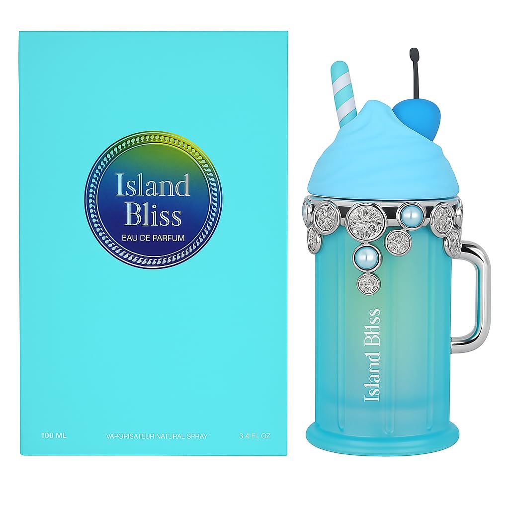 Island Bliss Eau de Parfum Spray for Men - Fresh Tropical Fruity & Aquatic Scent | 3.4 oz / 100ml