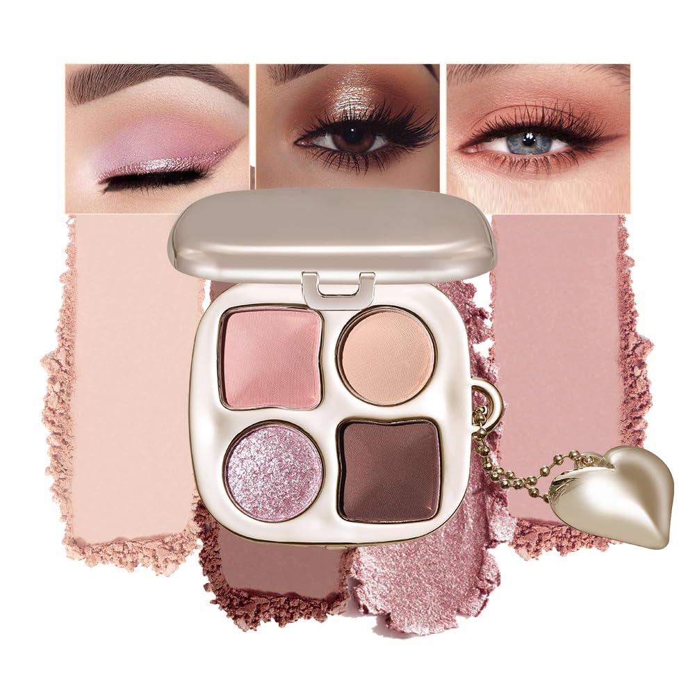 Multi-Finish Eyeshadow Palette - Matte, Shimmer & Metallic | Silky Smooth, Long-Lasting Blendable Shadows