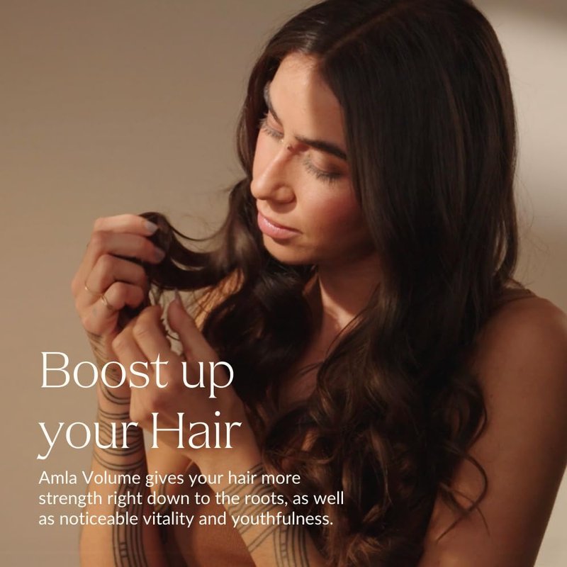 KHADI AMLA VOLUME Ayurvedic Shampoo - Powerful hair & volume through strong hair roots - 100% natural, vegan, silicone & sulfate-free - 6.7 fl oz