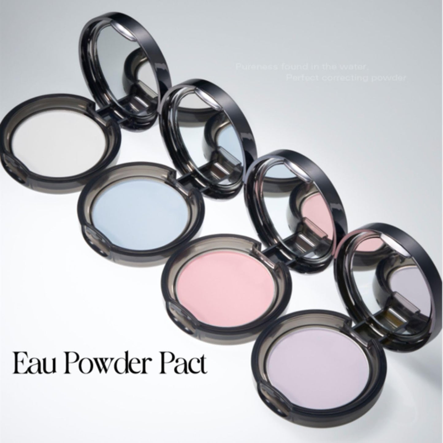 BBIA EAU Powder Pact - Pressed Powder Compact for Makeup Setting & Blurring | 03 Blossom Pink, 1 Pack