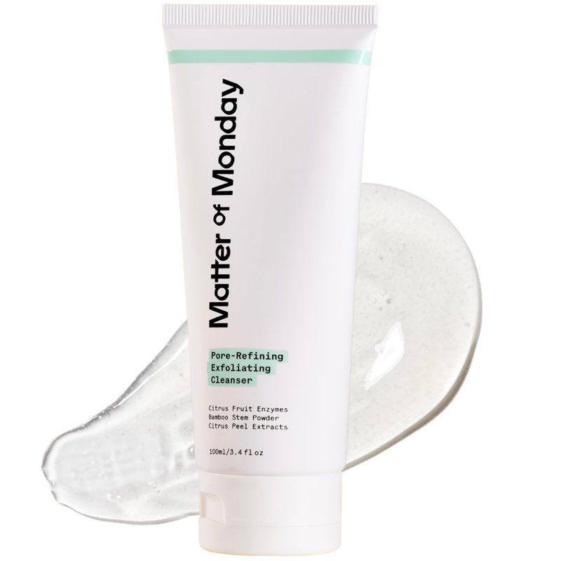 Matter of Monday Face Wash – Gentle Exfoliating Cleanser for Sensitive Skin | Refines Pores, Removes Makeup, Softens Skin, Fruit Enzymes, Barrier Protection, Non-Stripping, 3.4 fl oz