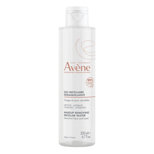 Avène Micellar Lotion Cleansing Water - Soap-Free 3-in-1 Cleanser, Toner, Make-up Remover - All Skin Types - Non-Comedogenic - 6.7 Fl Oz
