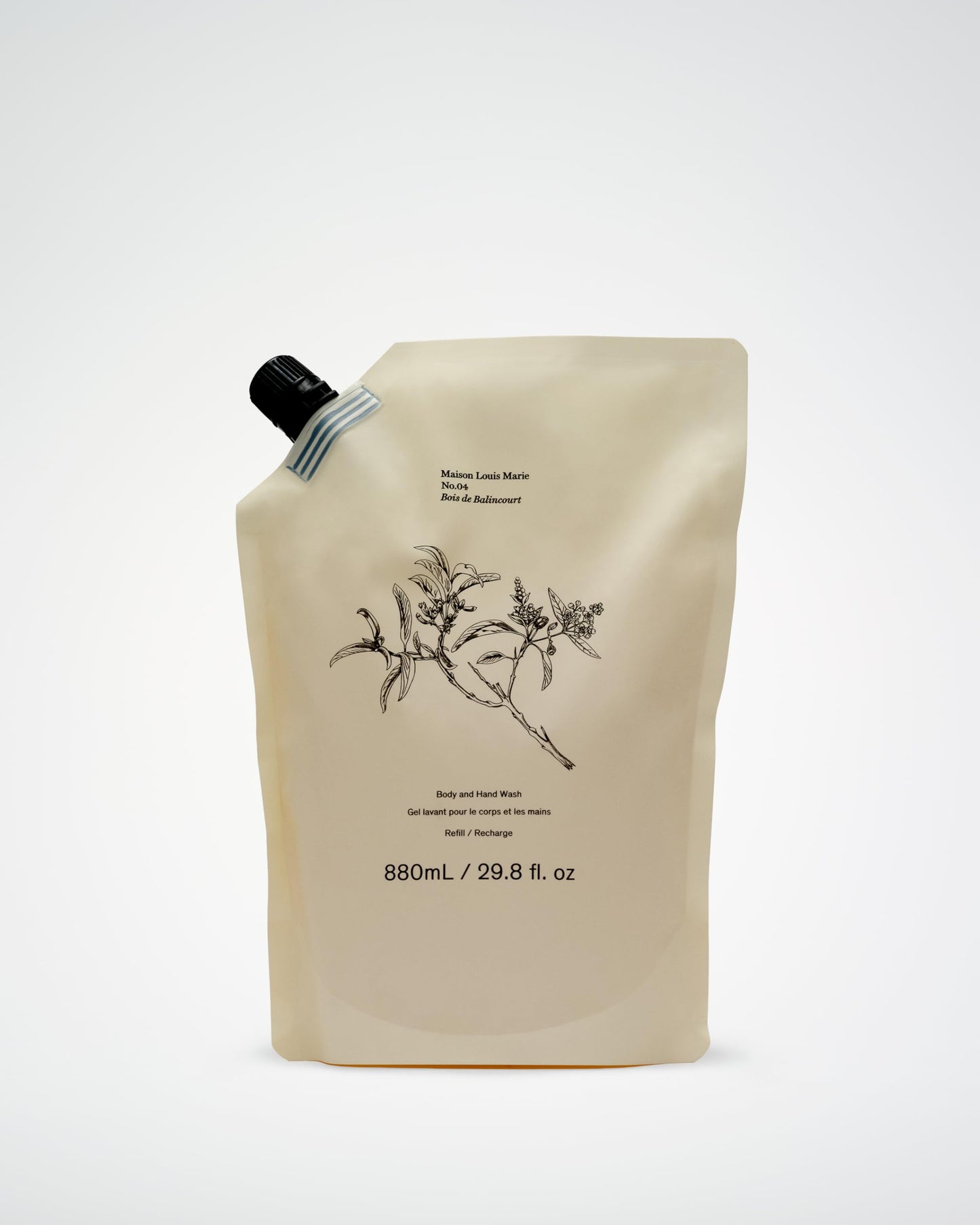 Maison Louis Marie - No.04 Bois de Balincourt Natural Body + Hand Wash | Luxury Clean Beauty + Non-Toxic Fragrance (14.8 fl oz | 440 ml)