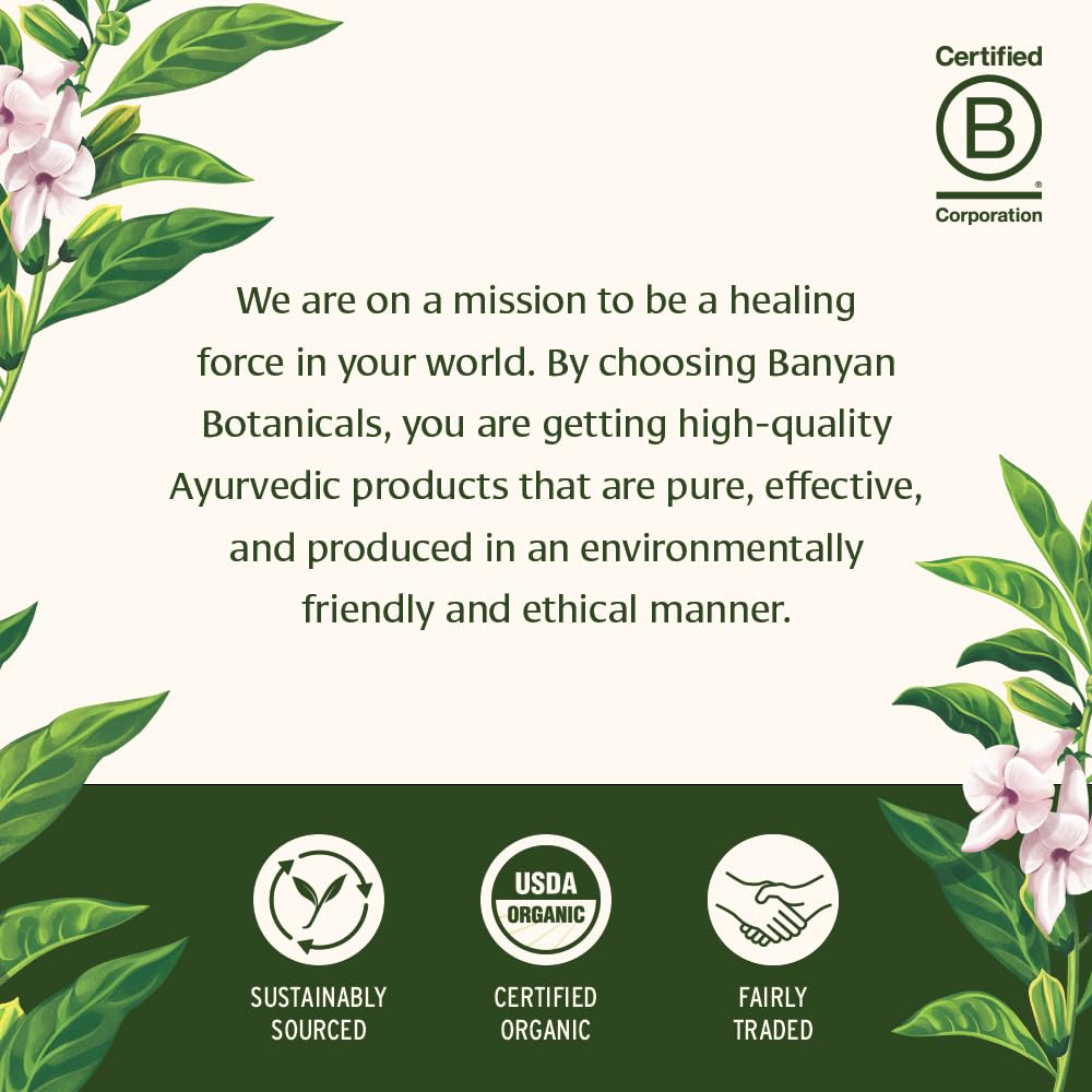 Banyan Botanicals Organic Hair Oil with Bhringaraj & Amla - Ayurvedic Scalp & Hair Care for All Types, Thick & Lustrous Hair - 8 oz, Non-GMO Sustainably Sourced