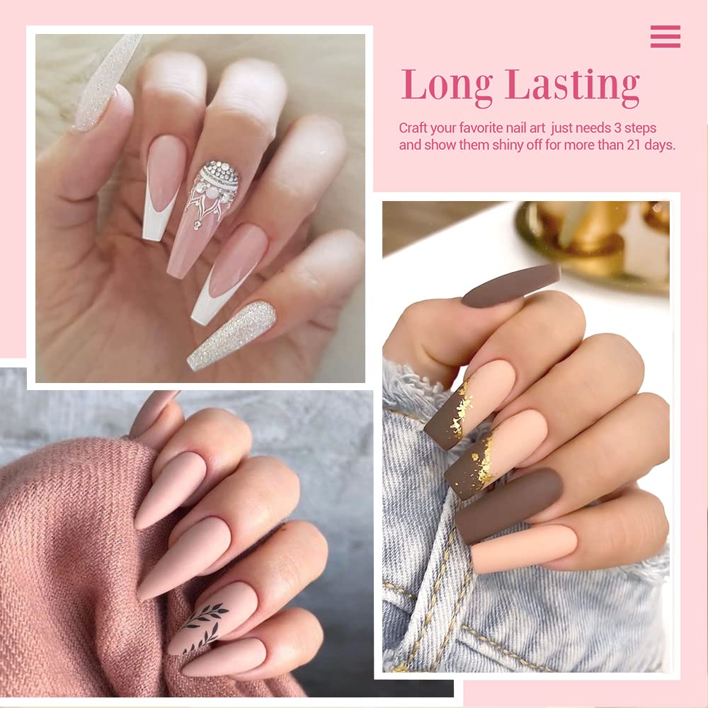 17Pcs Dip Powder Nail Kit Starter, AZUREBEAUTY 8 Color Nude Clear White Classic Nail Dip Powder Kit System With Base Top Coat Ativator Brush Saver for French Nail Art