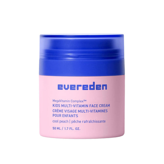 Evereden Kids Face Cream - Cool Peach 1.7 oz | Non-Toxic Moisturizer for Sensitive Skin