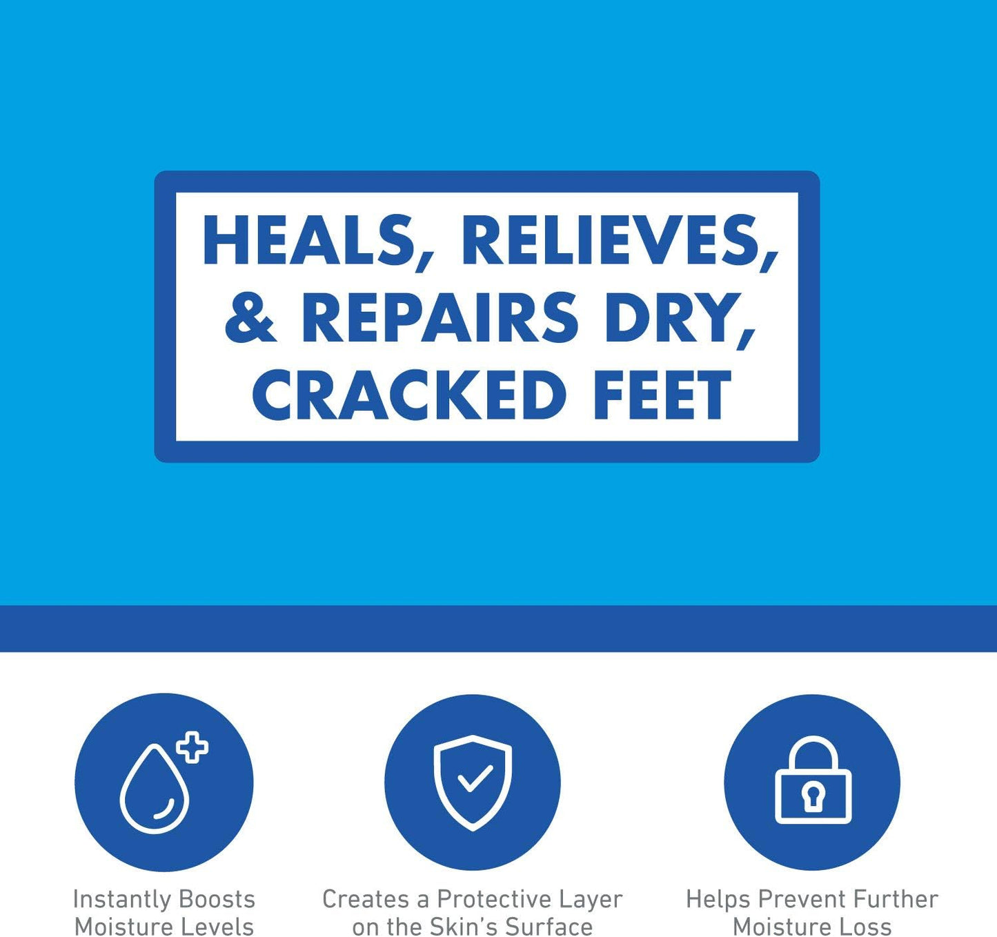 O'Keeffe's Healthy Feet Foot Cream - Moisturizing Relief for Dry Skin | 3 oz Tube (3 Pack)