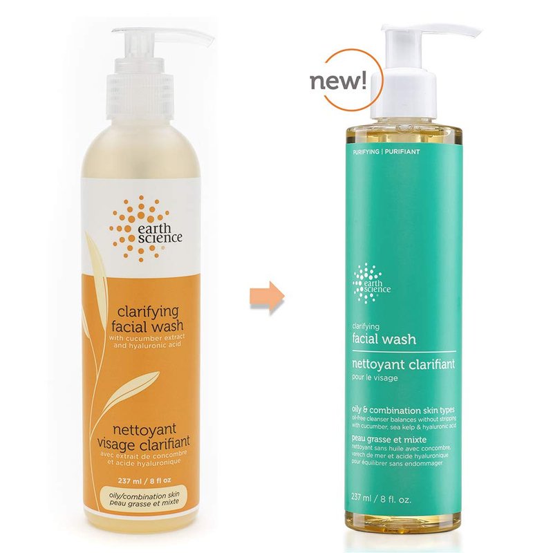 EARTH SCIENCE - Gentle Clarifying Facial Wash For Oily, Combination Skin Types (3pk, 8 fl. oz.)