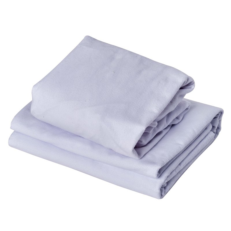 Master Massage Cotton Flannel Sheets Set (3 Piece Set) Massage Table Cover Set, Beauty Salon SPA Bed Replacement Cover, Includes Table Cover, Face Cushion Cover, Table Sheet, Pure White