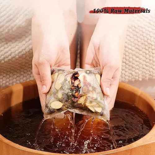 30 Pcs Body Detox Foot Soak To Remove Toxins,Lymphatic Drainage Ginger Herbal Foot Detoxing Soak for Relieve Fatigue Dispel Cold and Remove Dampness äõõ®øÜÊÅðëé±øÐ