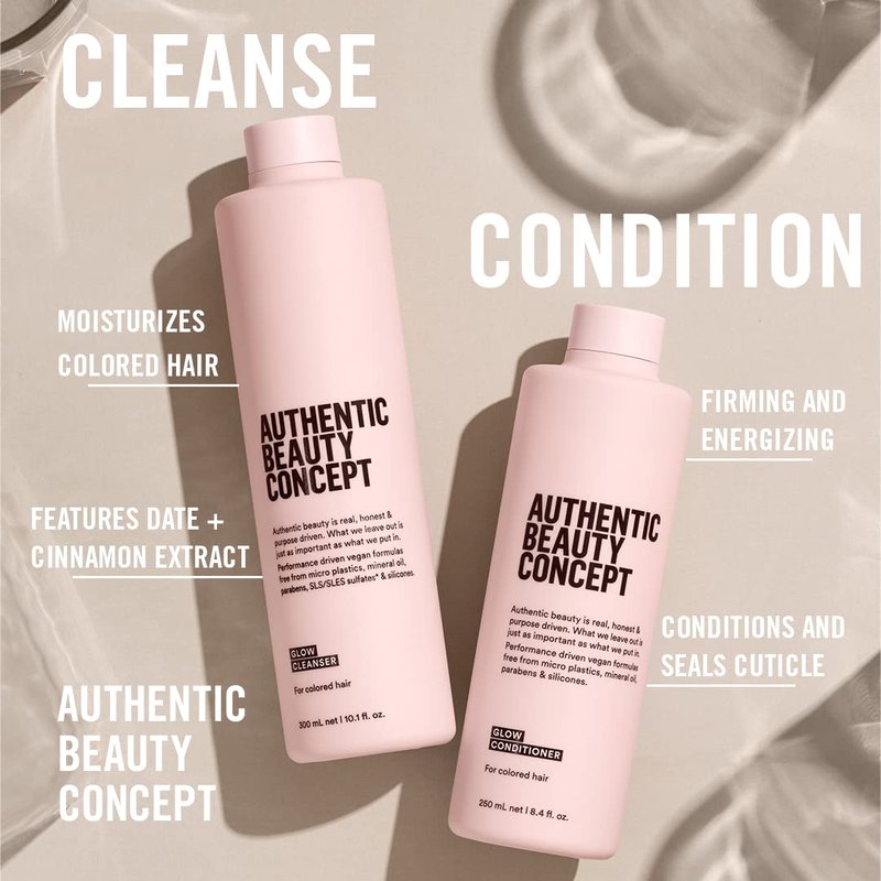 Glow Conditioner for Color-Treated Hair - Hydrating Vegan Formula | Silicone-Free, Cruelty-Free