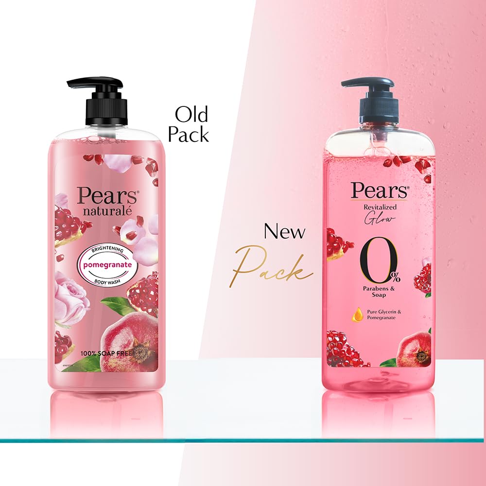 Pears Naturale Body Wash with Glycerin & Pomegranate, 250 ml