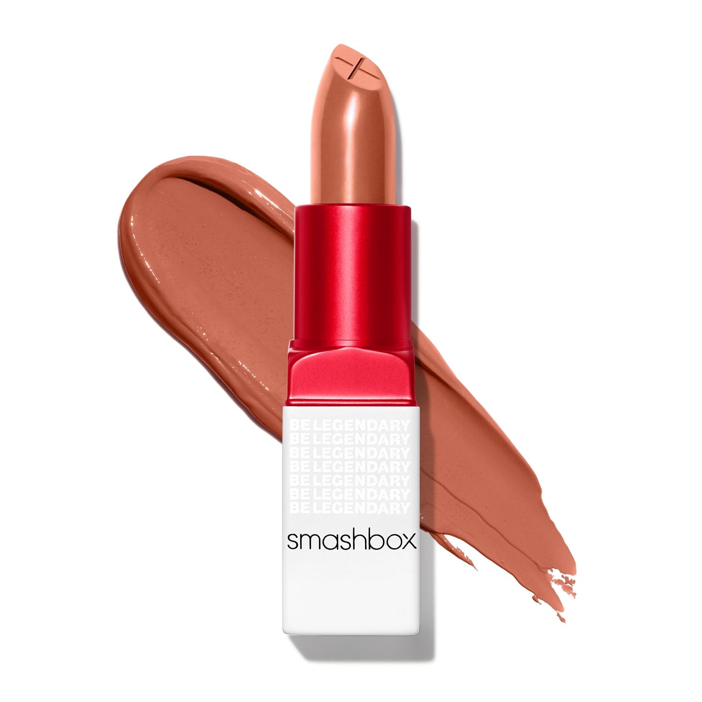 Smashbox Be Legendary Prime & Plush Lipstick | Creamy Satin Lipstick with Peptide-Infused Primer Oil Complex & Moisture-Boosting Ceramides, Recognized, 0.14 Ounce