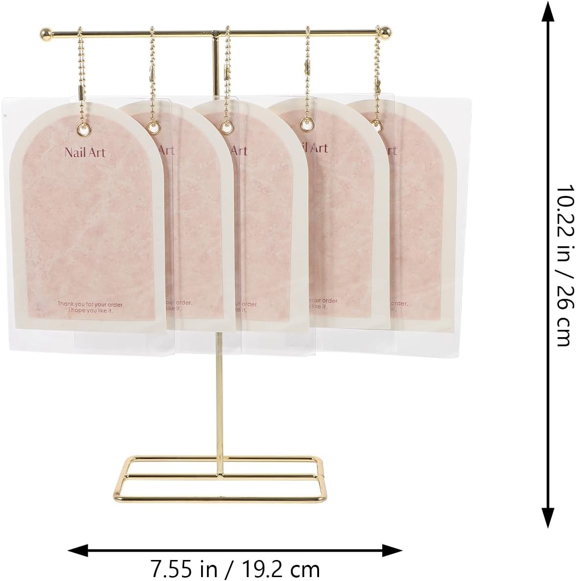 Nail Art Display Cards with Stand - False Nail Tips Sample Holder for Gel Polish | Manicure Tool