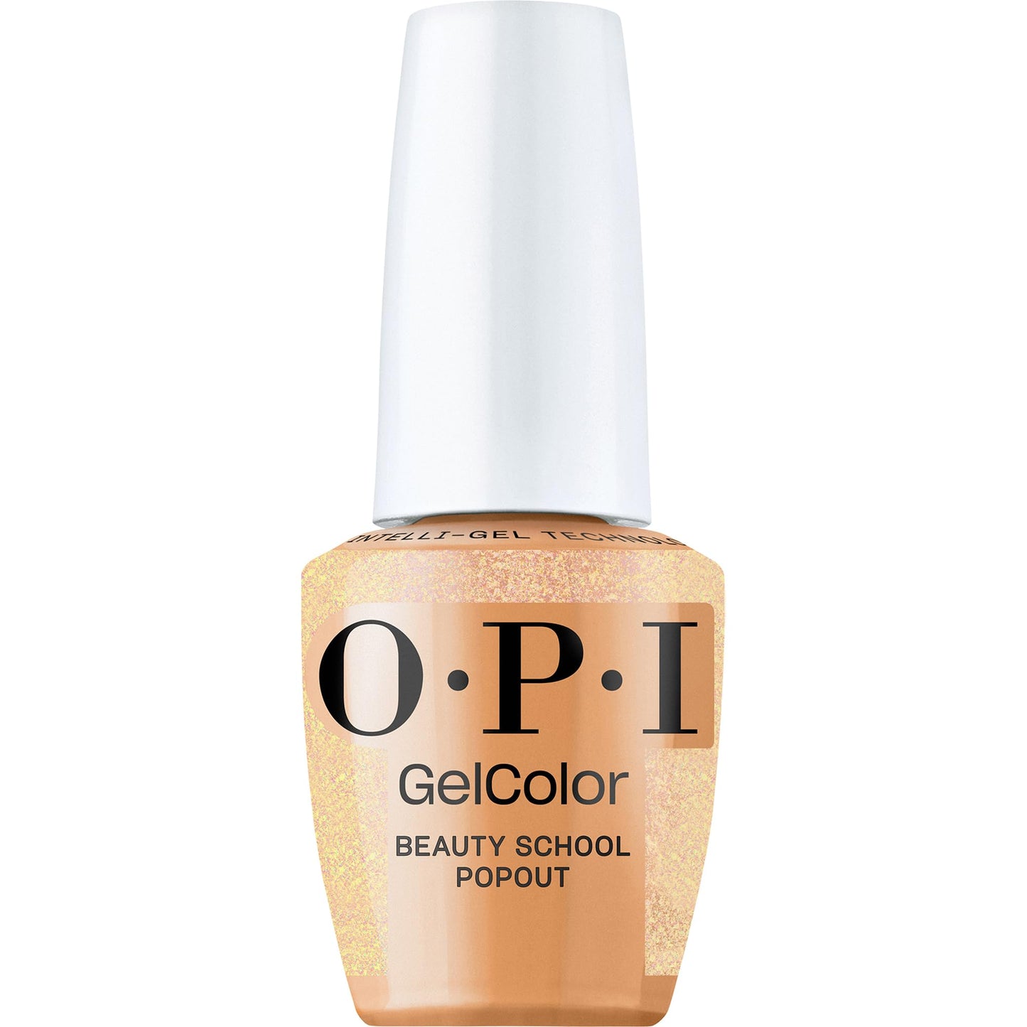 OPI GelColor Beauty School Popout | Sheer Pastel Orange with Gold Shimmer LED Cure Gel Nail Polish | Salon-Quality Shine, Long-Lasting Wear | 0.5 Fl Oz | OPI'm Dreaming Collection
