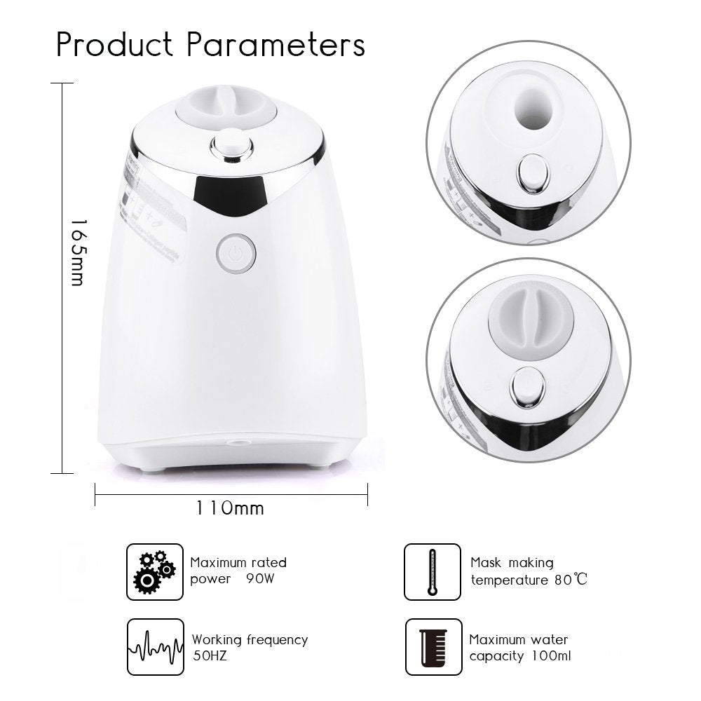 Face Mask Maker Facial Mask Machine with 32 Counts Collagen Pills Make Your Own Face Masks Kit Home Automatic DIY Face Mask Maker, Facial Cream Maker Gifts for Women Girls