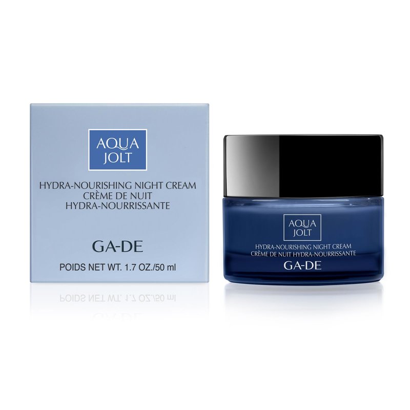 GA-DE Aqua Jolt Hydra-Nourishing Night Cream - Face Moisturizer with Hyaluronic Acid - Face Cream with Tamarind Extract H-22 and Vitamin E - 1.7 oz