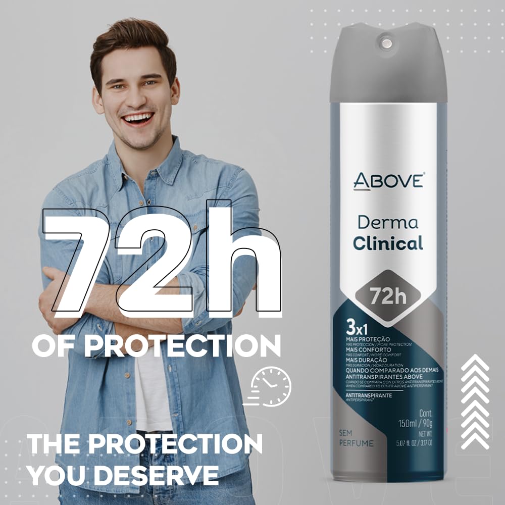 72-Hour Antiperspirant Deodorant Spray for Women - Derma Clinical | 3.17 oz, Long-Lasting Protection