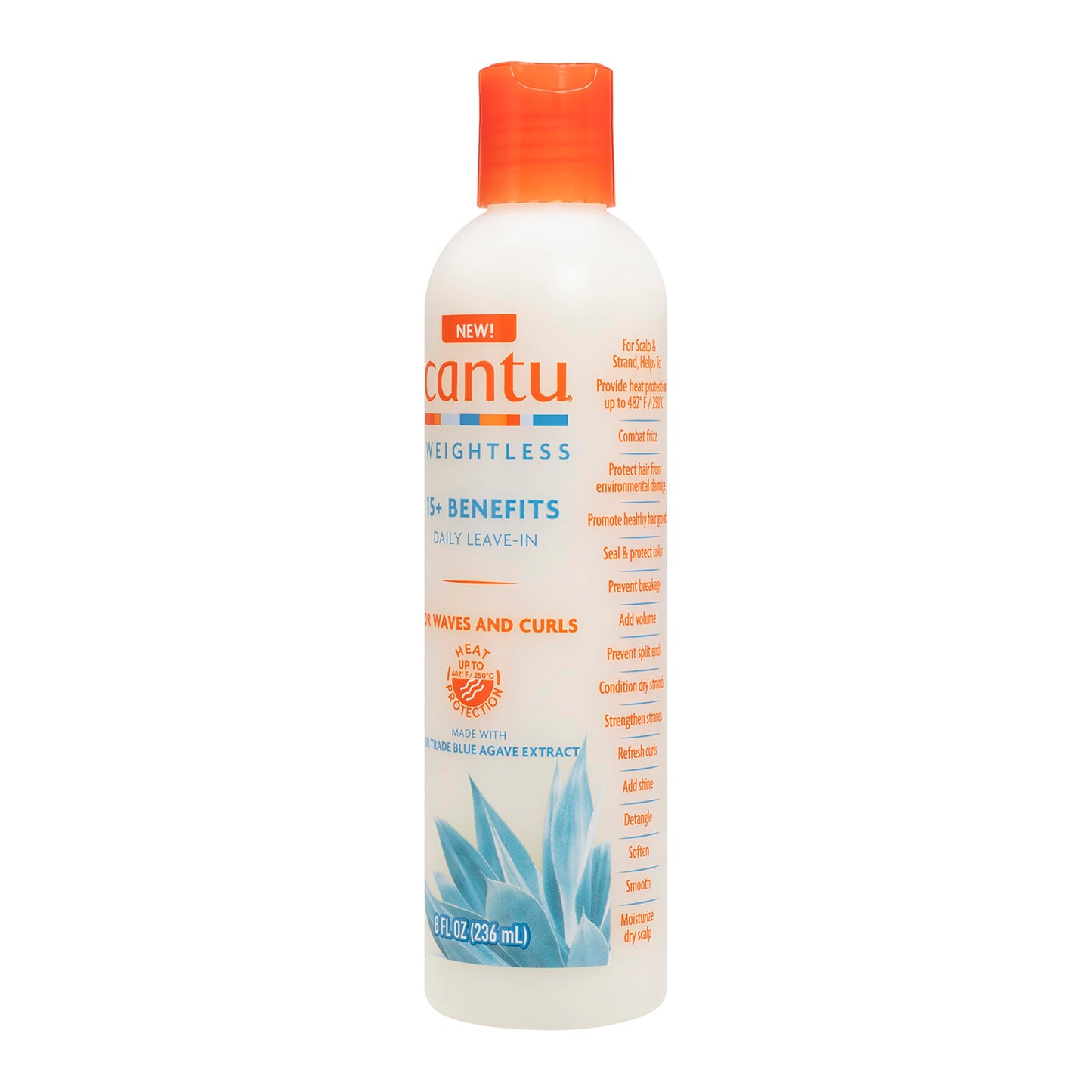 Cantu Weightless Daily Leave-in Cream for Natural Hair with Shea Butter, 8 fl oz