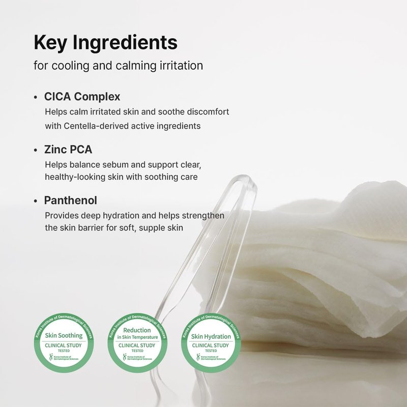 Dr.Althea StretchFit Calming Pad | Soothing Relief Face Mask with Centella Asiatica Extract | Hydration Sheet Mask with Panthenol | Korean Vegan Skincare (Pack of 50)