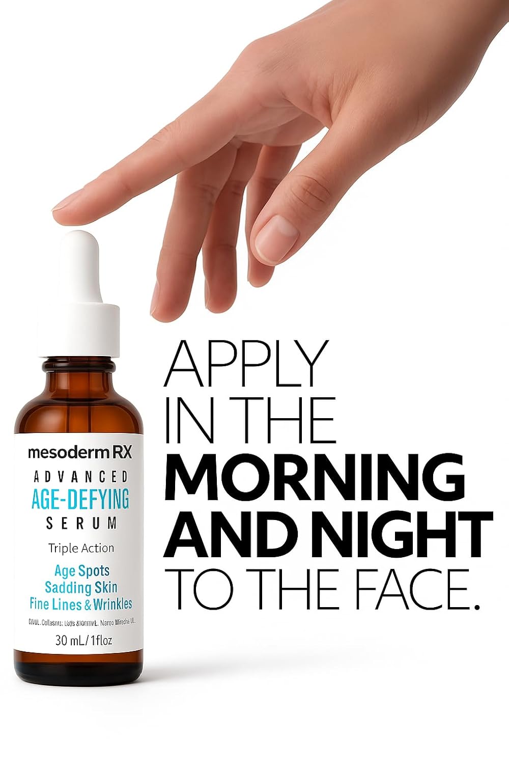 Age-Defying Serum - Triple Action Formula for Age Spots, Sagging Skin & Fine Lines | 1 fl oz