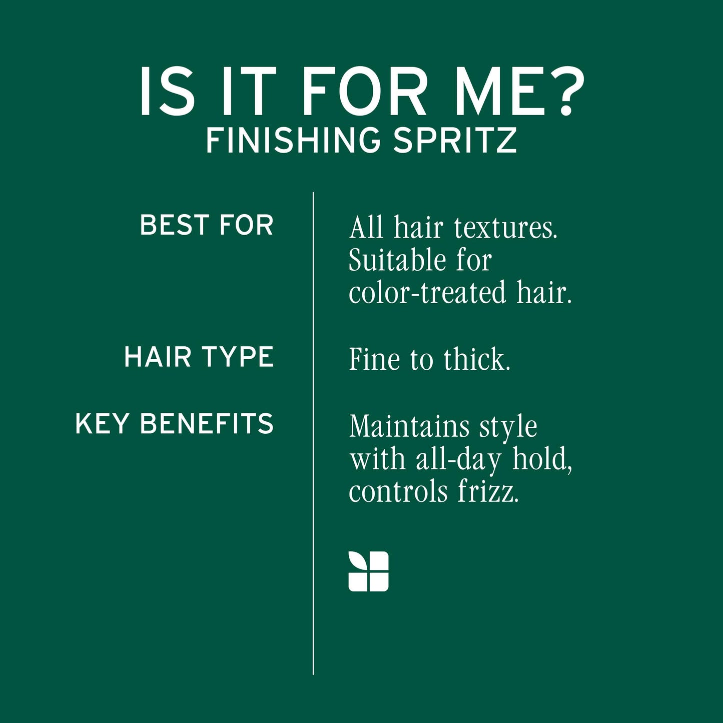 BIOLAGE Finishing Spritz - Strong Hold, Quick Dry Non-Aerosol Hairspray, Controls Frizz for Up to 24 Hours, Vegan & Cruelty-Free, packaging may vary