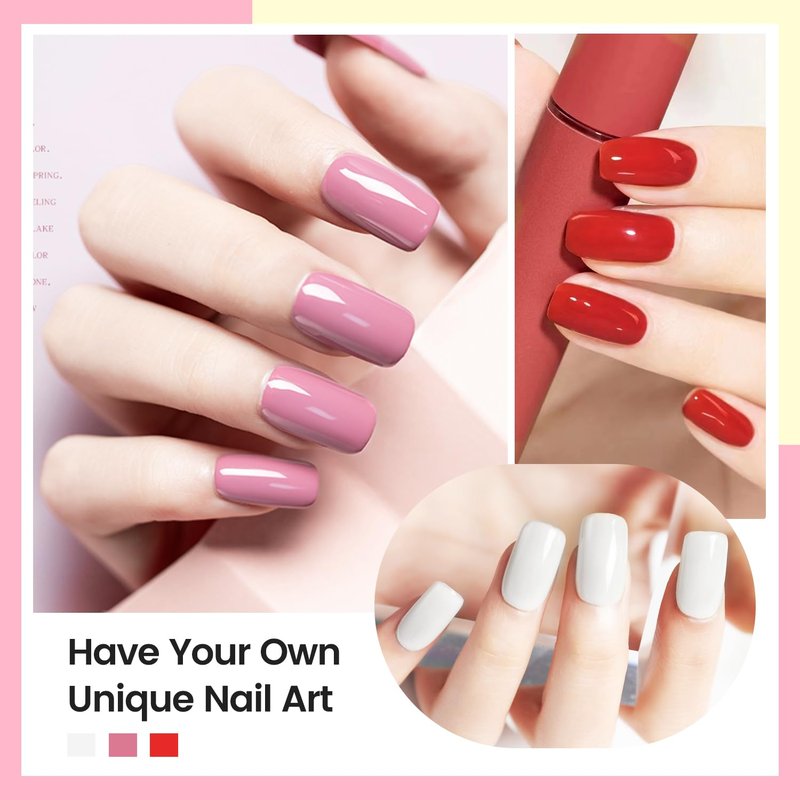 OpenLive 10ml Nude Pink Nail Polish Set 6 Colors Brown Red Purple All Seasons Neutral Color Quick Dry Nail Polish Set for Women Salon DIY Nail Art