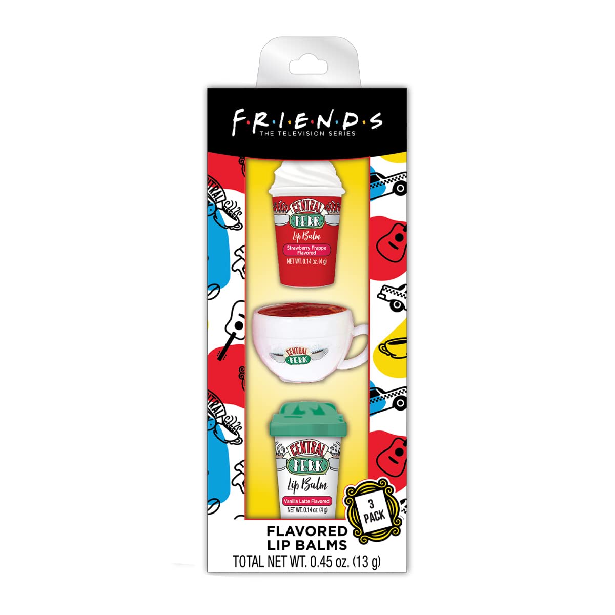 Centric Beauty Friends 3-Pack Coffee Flavored Molded Lip Balm Multicolor One Size