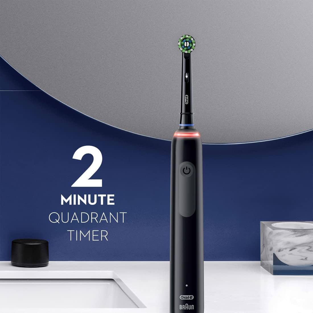 Oral-B Smart 1500 Electric Toothbrush - Rechargeable Battery, Black Color