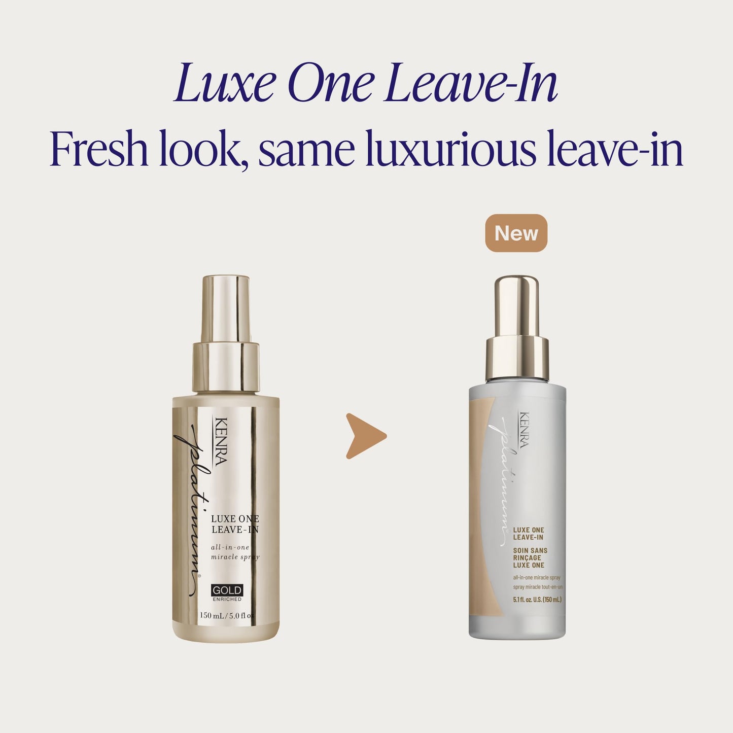 Kenra Professional Platinum Luxe One Leave-In | All-In One Miracle Spray | Hydrates, Smooths and Softens | Controls Frizz & Resists Humidity | Heat Protection | 5 fl. Oz