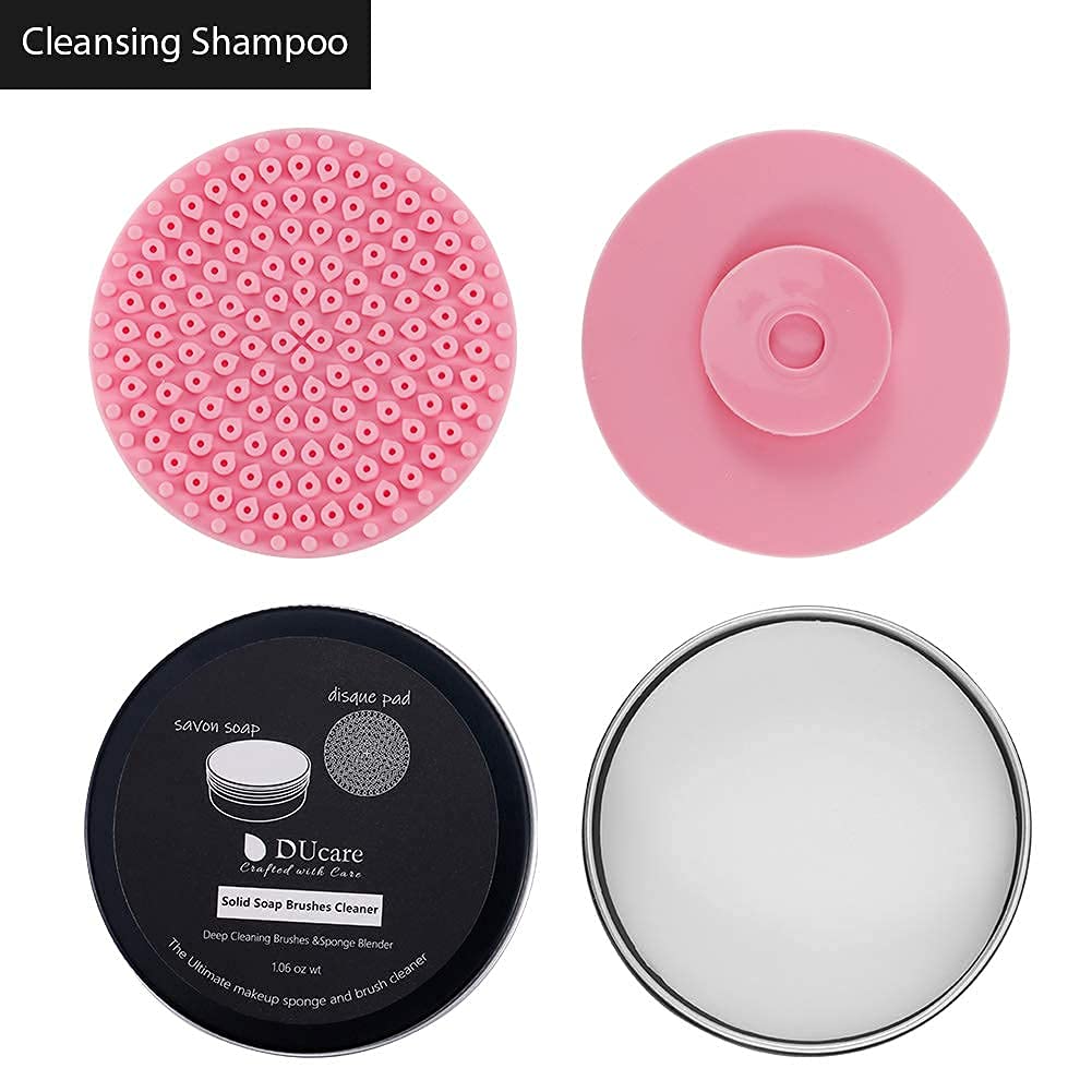 DUcare Makeup Brushes with Makeup Brush Solid Soap Cleanser