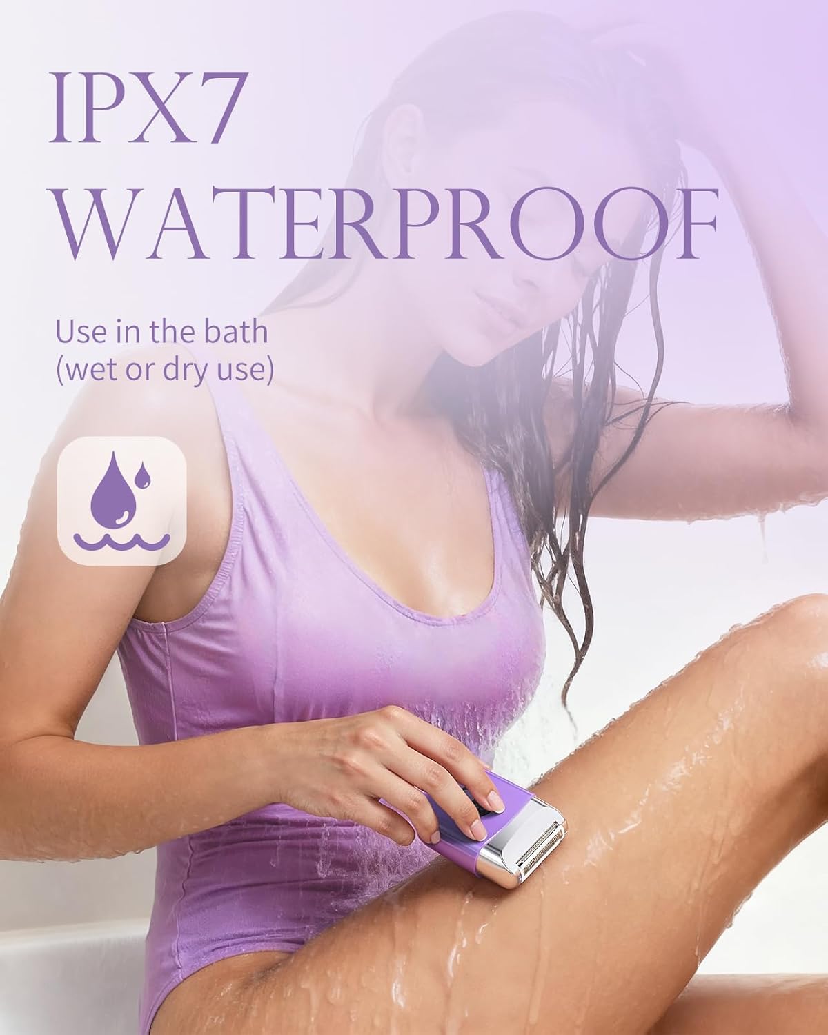 Cordless Electric Razor for Women - Waterproof Rechargeable Shaver with LED Display | Travel-Friendly Wet/Dry Trimmer for Body, Face, Bikini, Arms, Legs
