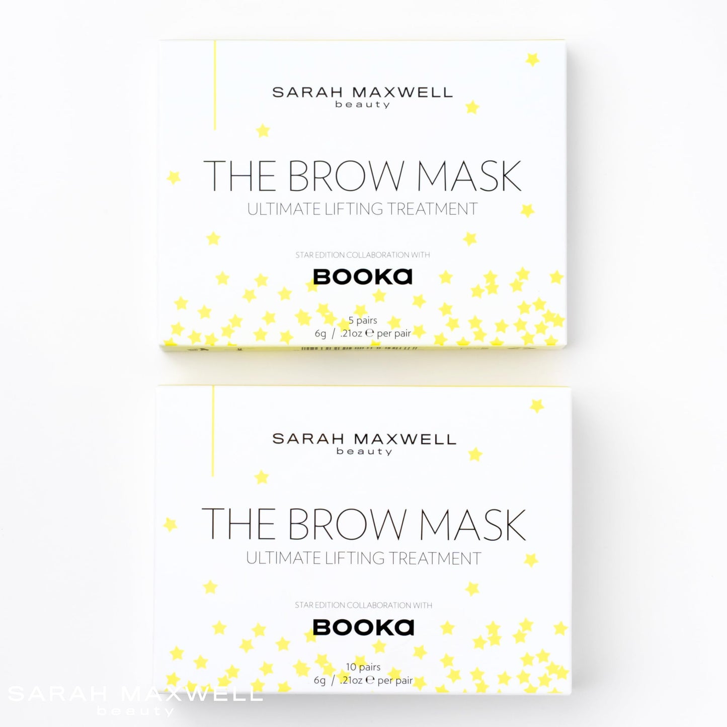 Sarah Maxwell Beauty Brow Mask: Ultimate Nourishing & Hydrating Treatment – Natural Brow Revitalizer for Full & Vibrant Appearance - 10 Pack