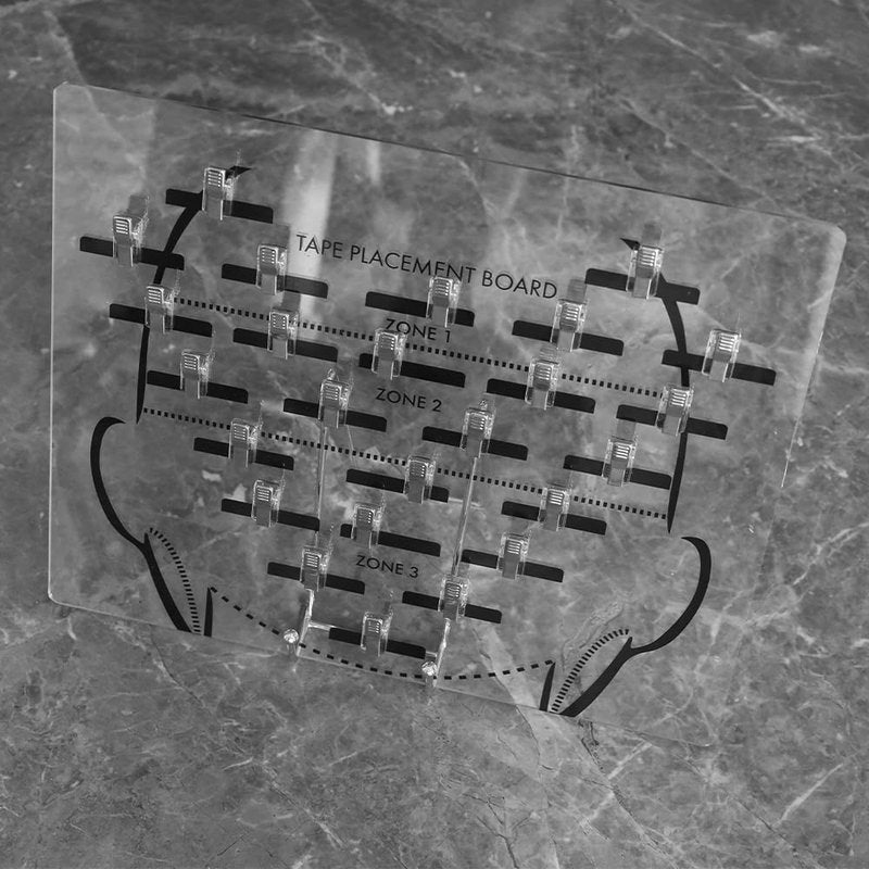 GlamorDove Tape in Placement Board Hair Extensions Hanger Carrier Hair Display Holder Rack with Clips Hairpin Hair Styling Hairdressing for Tape In Hair Extensions Hair Beauty Salon