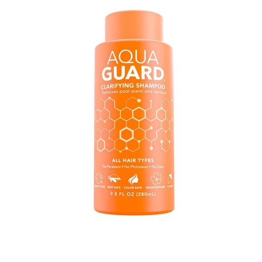 AQUA GUARD Clarifying Shampoo | Remove Chlorine & Pool Hair Smell | Paraben Free, Vegan, Color Safe, Leaping Bunny Certified