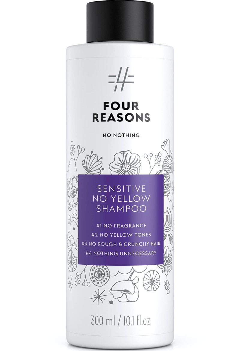 No nothing No Yellow Purple Shampoo – Fragrance Free Toning Shampoo for Blonde, Gray & Silver Hair – Neutralizes Brassiness – Hypoallergenic for Sensitive Scalp, 10.1 Fl Oz