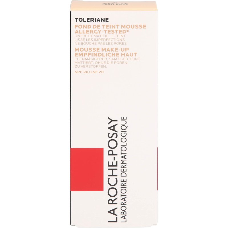 La Roche-Posay Toleriane Teint Mattifying Mousse Foundation, Light Beige, 1 Fl. Oz.