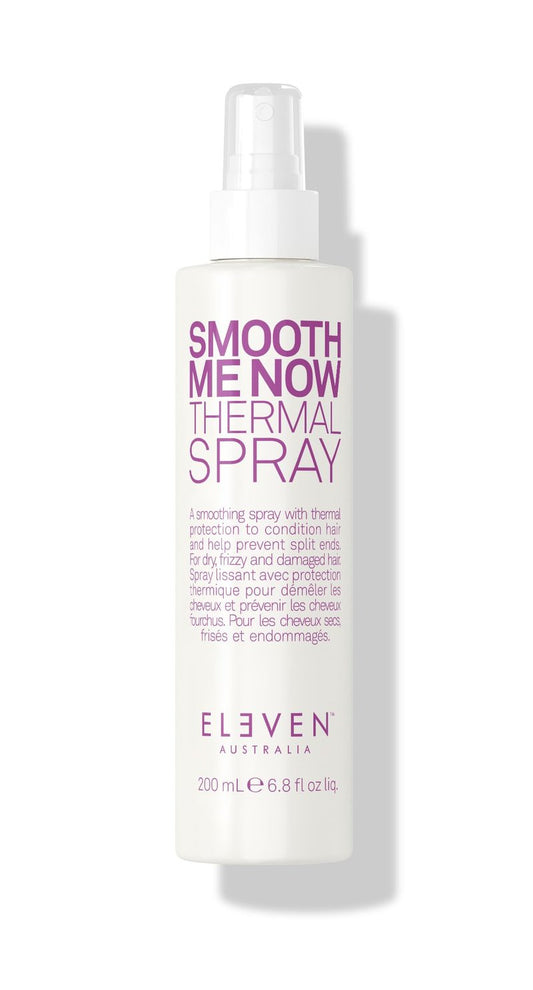 ELEVEN AUSTRALIA Smooth Me Now Thermal Spray for Women & Men - Heat Protectant Spray for Hair, Anti Frizz, Heat Styling Protection for Dry Damaged Hair, Sleek Results, Lightweight Formula - 6.8 fl oz