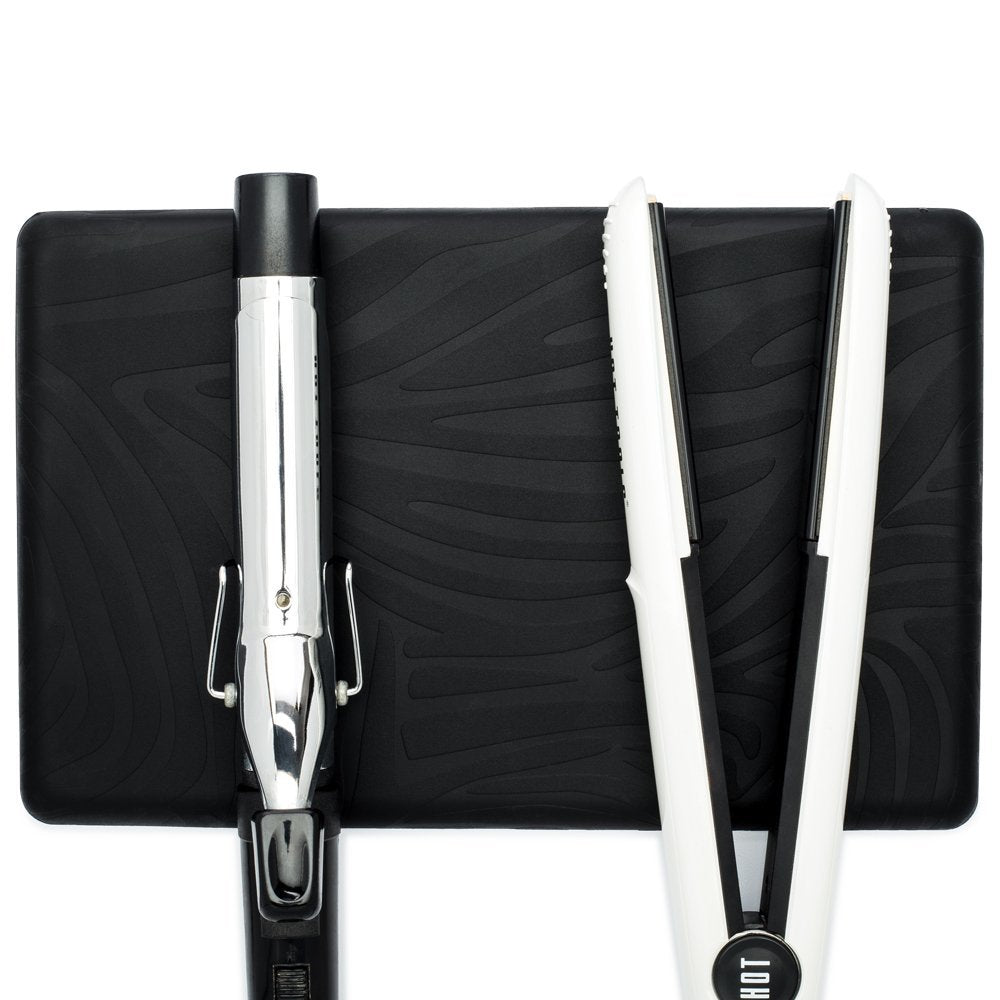 Heat Resistant Station Mat for Hair Straightener, Flat Iron, Curling Iron and Hot Styling Tools (2 Pack)