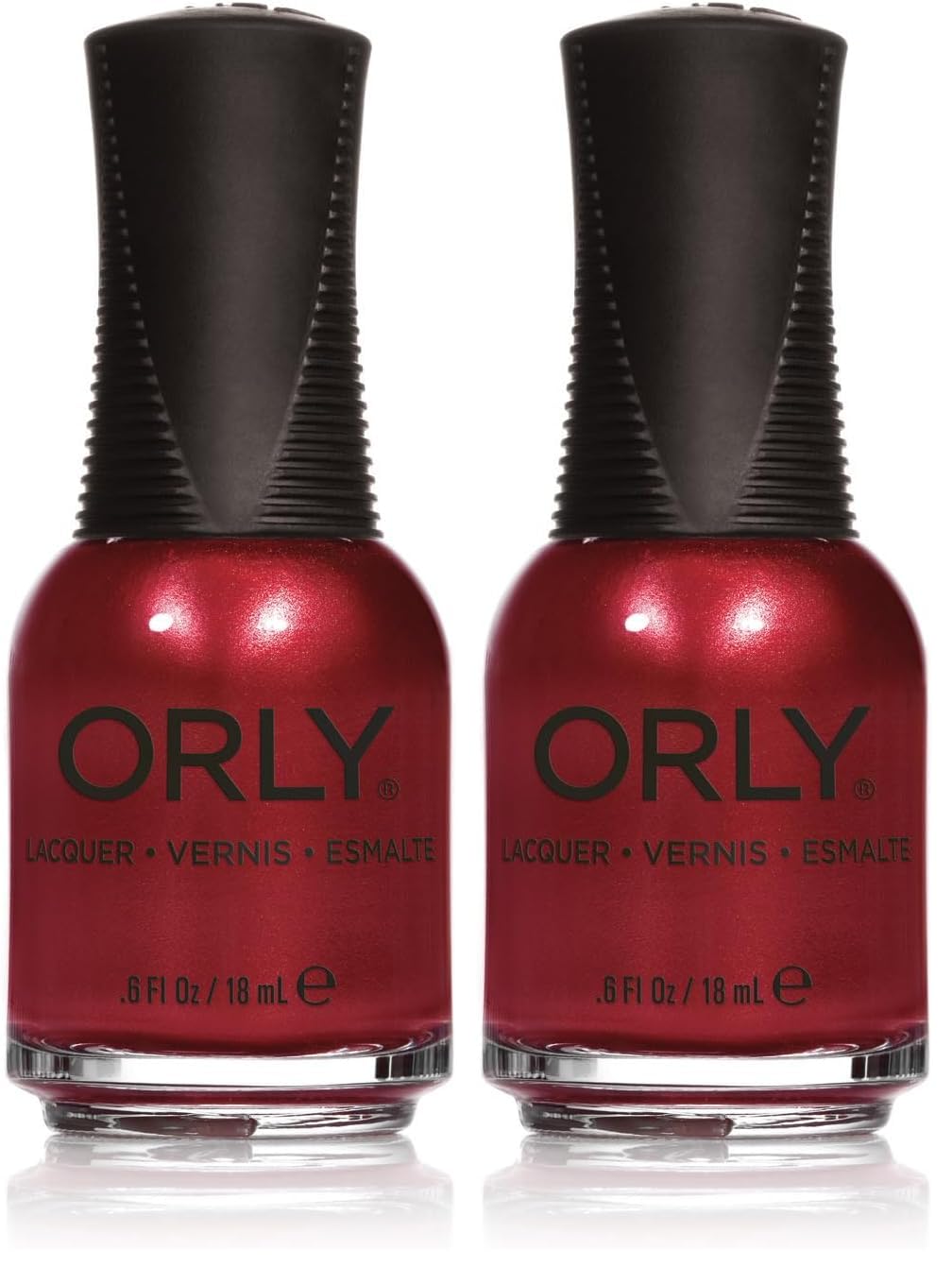 Orly Nail Lacquer, Shimmering Mauve, 0.6 Fluid Ounce (Pack of 2)