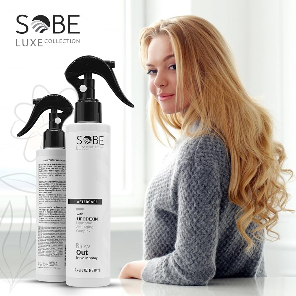 Heat Protectant Spray - Thermal Styling for All Hair Types | 8 Fl Oz, Frizz-Free, Shiny Finish