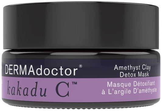 DERMAdoctor Clay Mask - Bentonite & Kaolin Clay Facial Detox | Pore Minimizer, Illuminator - 1.69 oz