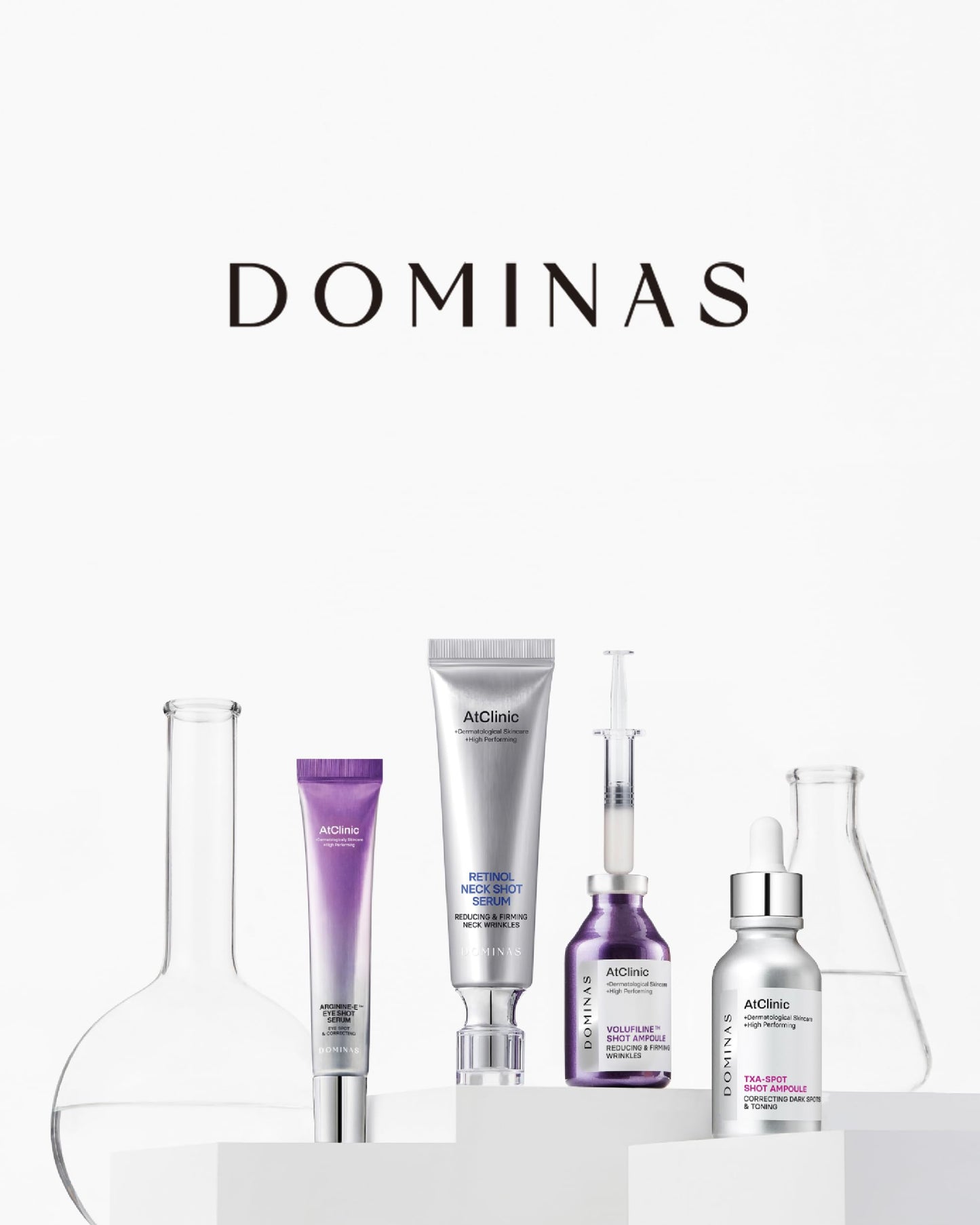 DOMINAS AtClinic TXA Spot Shot Serum - Dark Spot Corrector with Tranexamic Acid, 4% Niacinamide and Pink Vitamin B12, Hyperpigmentation, Uneven Skin Tone & Blemish Care, Korean Skincare, 1.01 fl oz