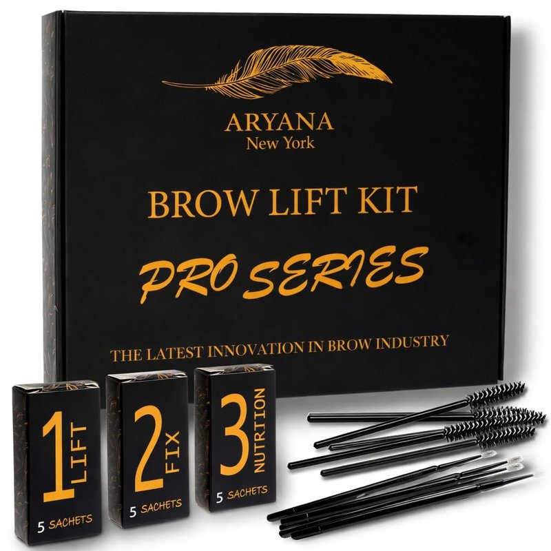 ARYANA NEW YORK Eyebrow Lamination Kit Professional | At Home DIY and Salon Use brow lamination kit | Instant Lift For Fuller Eyebrows | Brow Lift Sachet Professional Series