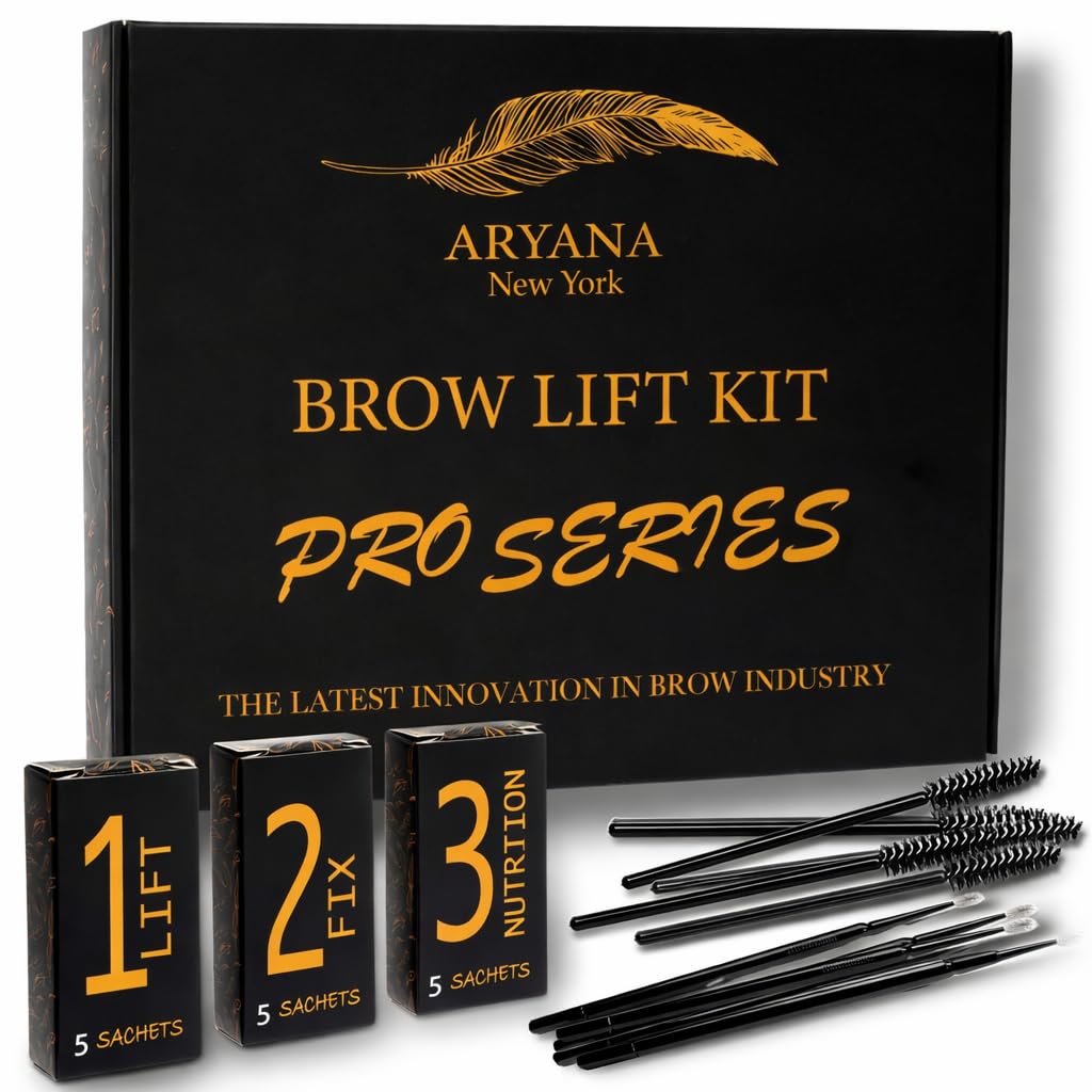 ARYANA NEW YORK Eyebrow Lamination Kit Professional | At Home DIY and Salon Use brow lamination kit | Instant Lift For Fuller Eyebrows | Brow Lift Sachet Professional Series